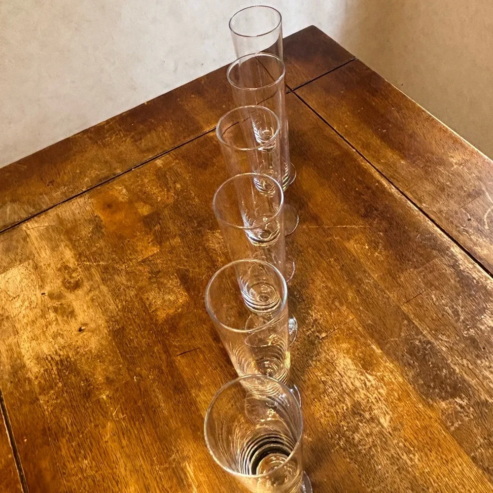 Crate & Barrel Champagne Flutes READ